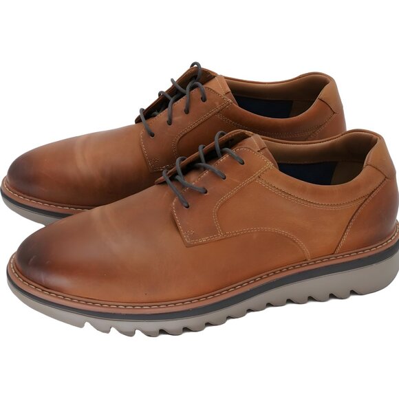 Mens Johnston Murphy Braydon Tan Derby Shoes US 10 M - Picture 2 of 6